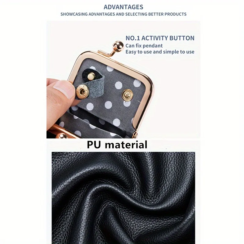 2026 Neue Damen-Schmuckschatulle aus einfarbigem PU-Leder, Ring-, Halsketten- und Ohrring-Aufbewahrung, Mini-Münzgeldbörse – Detail 3