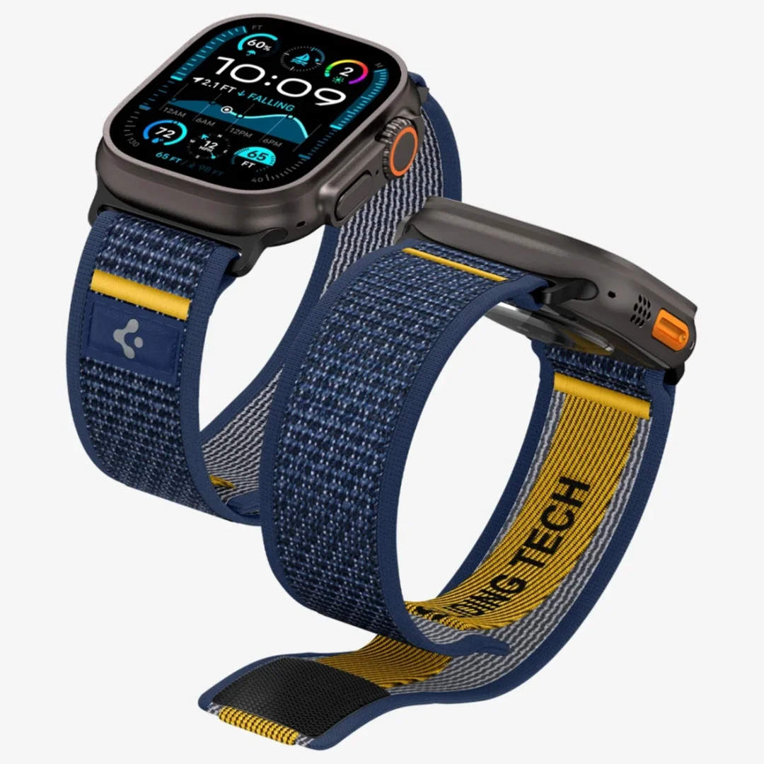 Spigen Lite Fit Ultra Strap, entworfen für Apple Watch-Armbänder, kompatibel mit Ultra 3/2/1 49 mm, 11/10 46 mm, 9/8/7 45 mm, SE3/SE2/6 44 mm