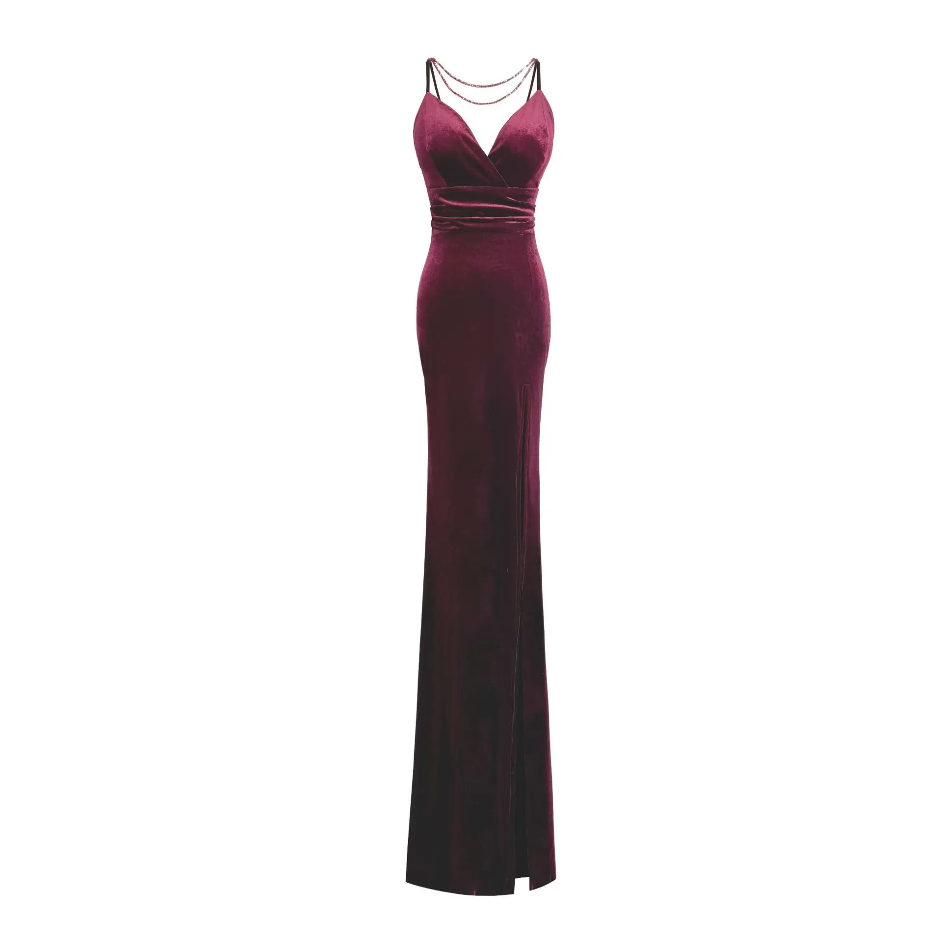 

Sexy V-neck Backless Sleeveless Mermaid Long Formal Evening Dress