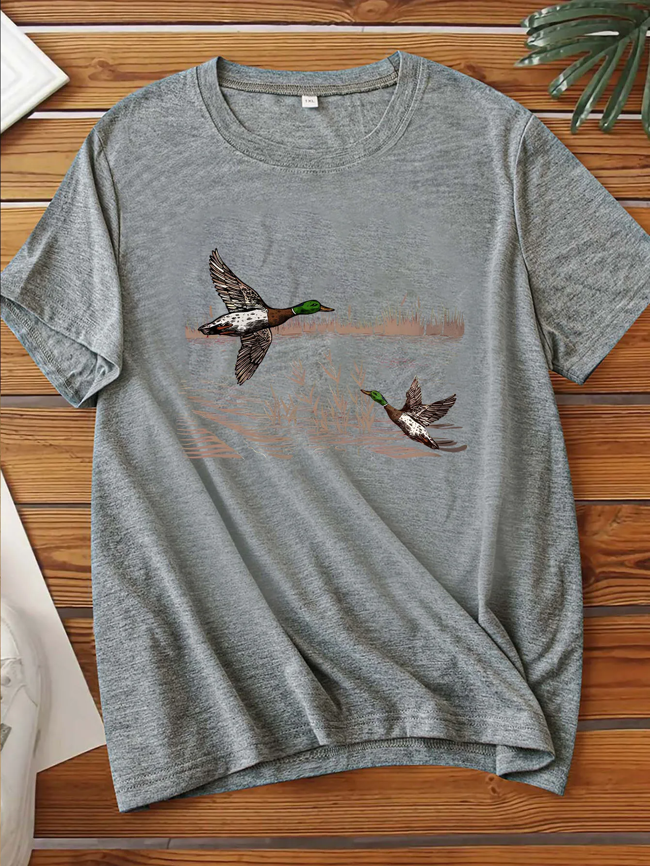 

Женская футболка большого размера с принтом, круглым вырезом и короткими рукавами, размеры 1-7XL, удобный повседневный топ в европейском стиле