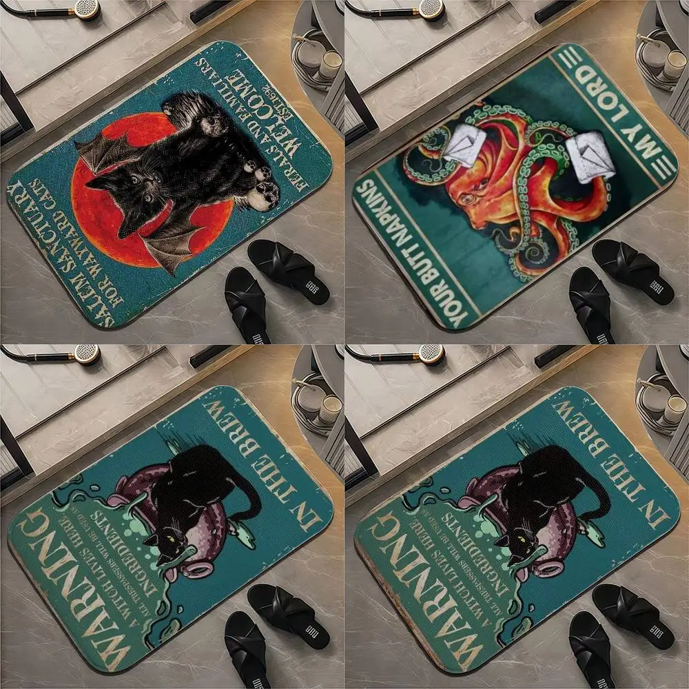 

Classic Salem Sanctuary For Wayward Cats Floor Mat Printed Large Carpets Room And Bedroom Carpets Bathroom Anti Slip Door MATS