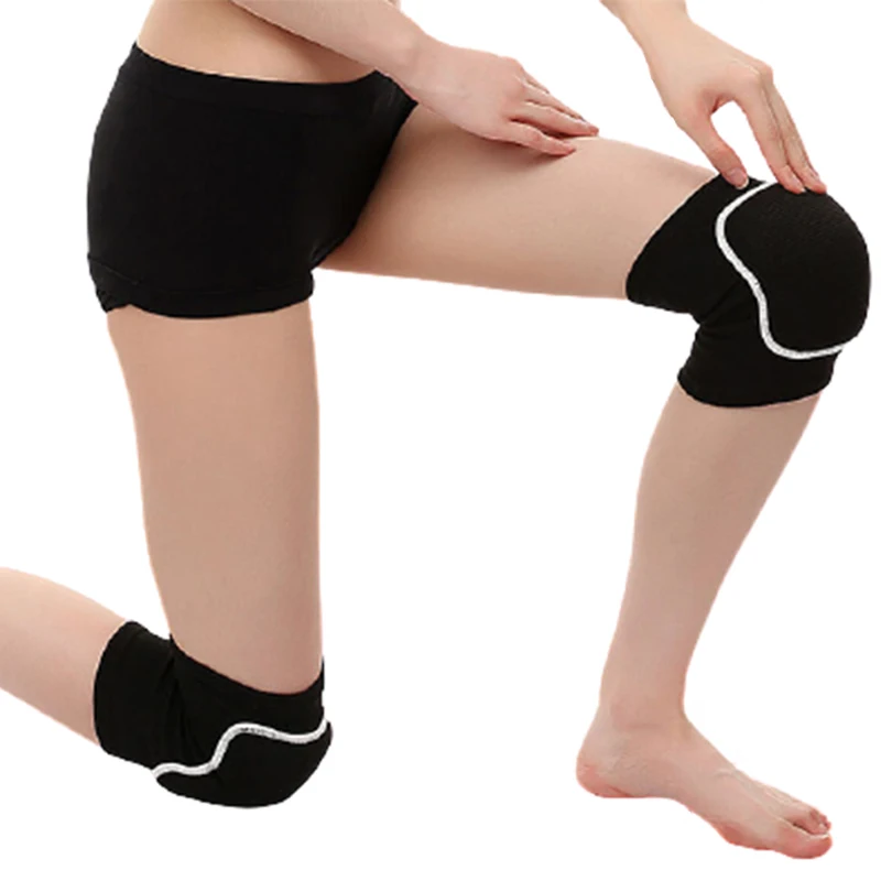 Genouillères de compression élastiques pour le sport, genouillères épaisses, éponge, orthèse de soutien pour l'entraînement au phtalentraînement, 1PC