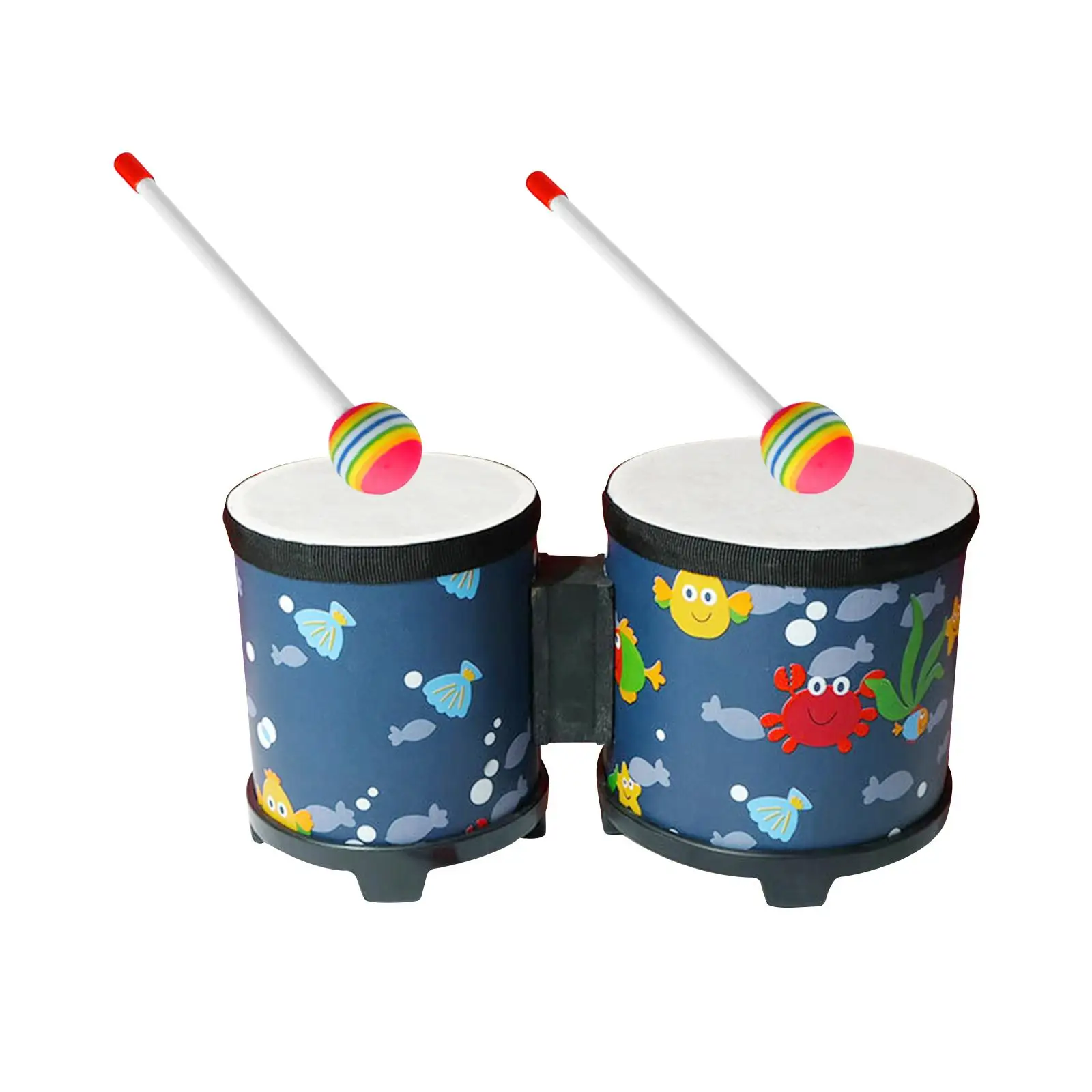 Bongo Drum Set for Adults Kids Beginners Professionals, 5 and 6 inch Tunable Percussion Instruments