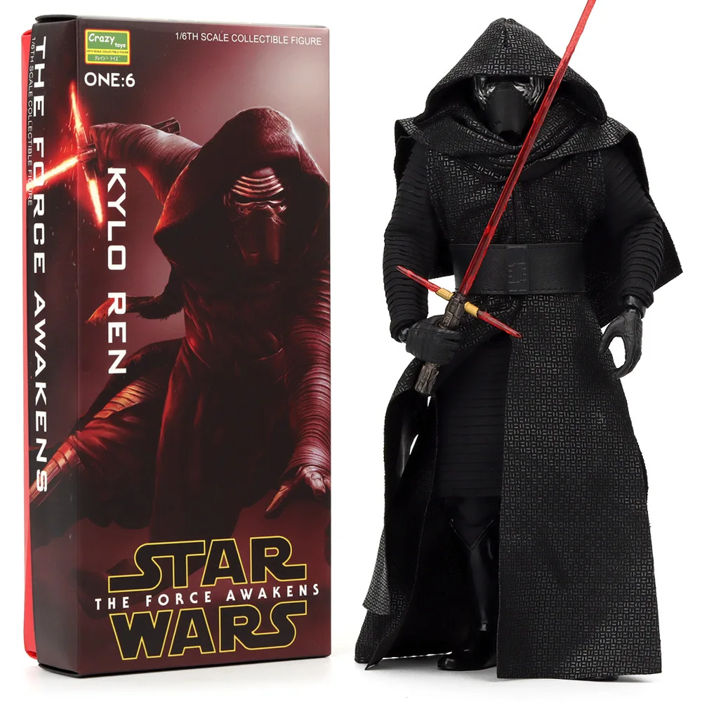 1/6 Crazy Marvel Avengers Star Wars Ridders Van Ren PVC Actiefiguren Kinderen Speelgoed Nieuwjaar Kerstcadeau 32 cm