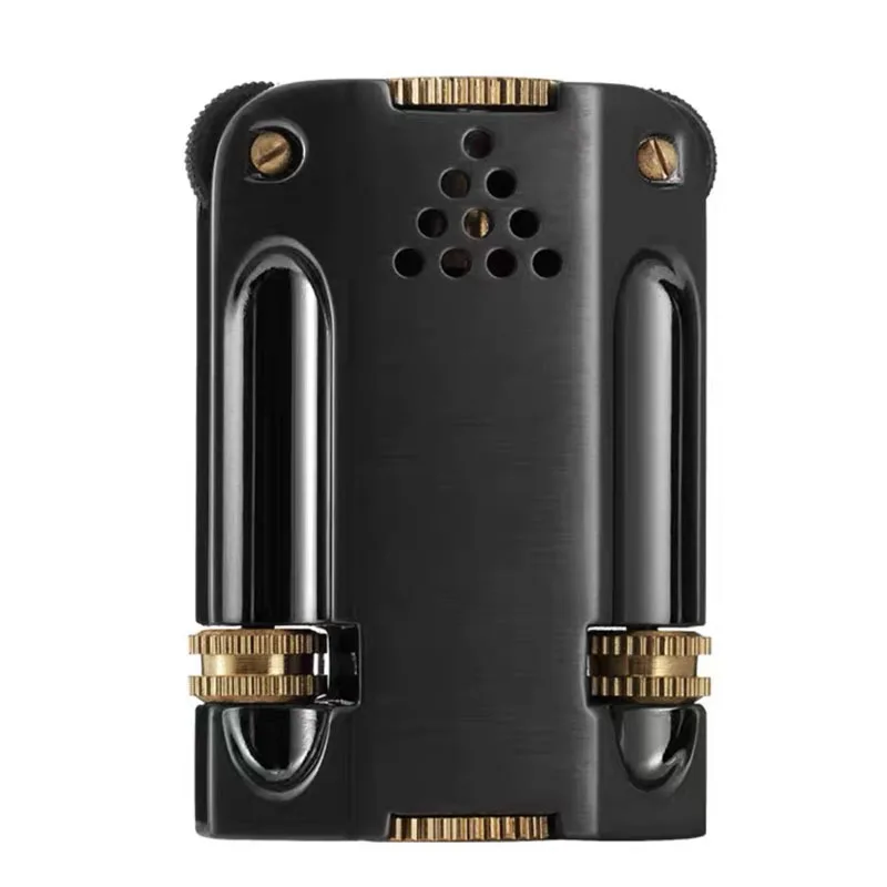 Vintage Zinc Alloy Dual Flint Wheel Ignition Petrol Lighter Men Cigarette Fuel Isqueiro Collection