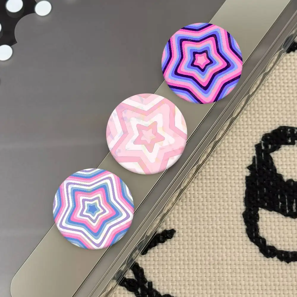 Pink Lines Badges Button PinsBrooch Creative Badge Clothes Backpack Jewelry Gift For Kids Friends