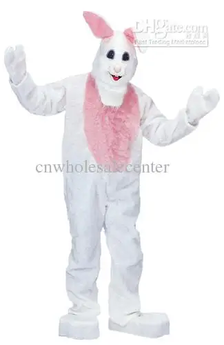 Easter Rabbit Cartoon Mascot Costume para adulto, Vestido de pelúcia bonito, Mascote de Páscoa, Vestido extravagante, Venda quente, Novo, Venda quente