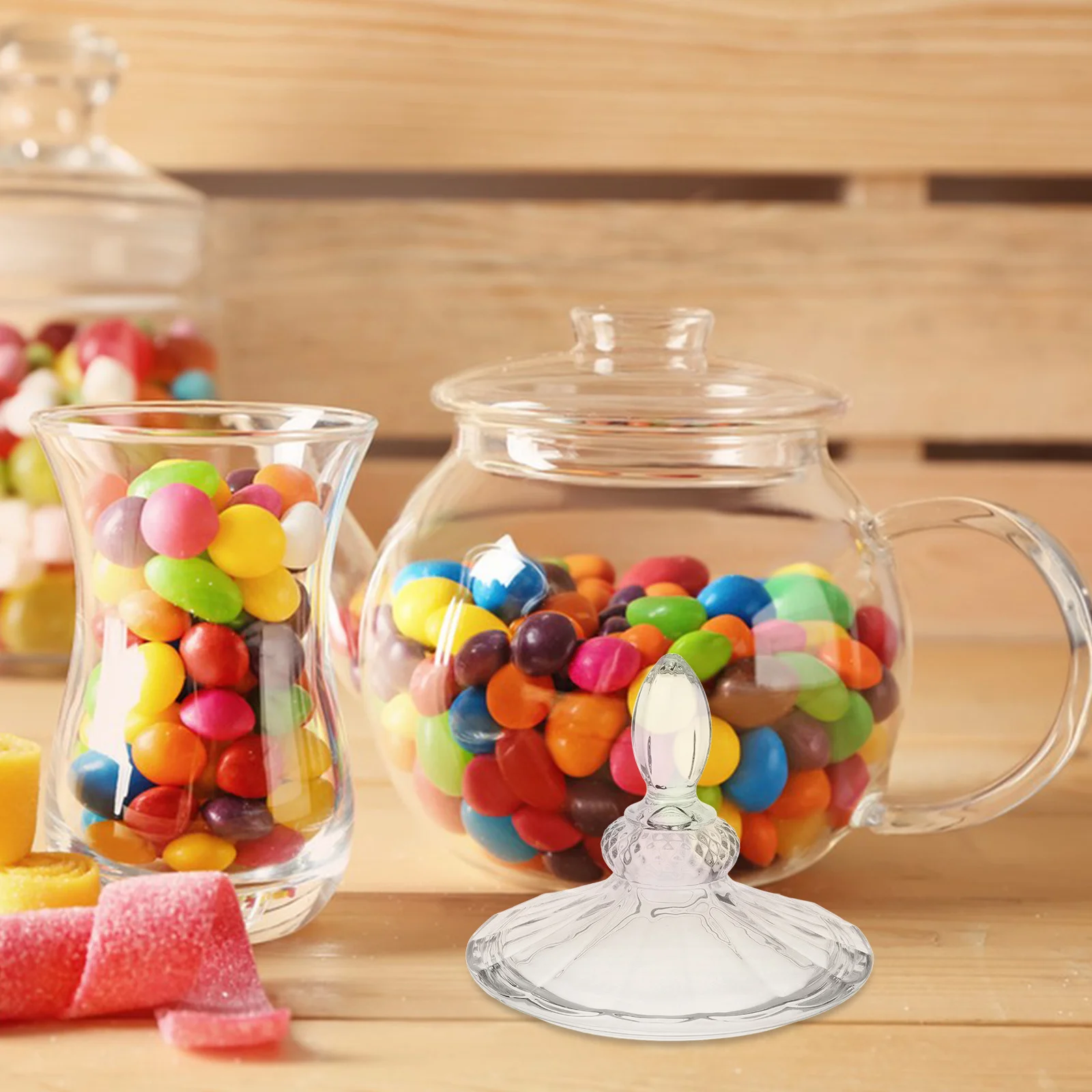 

Glass Water Pitcher Lid Convenient Jug Cover Reliable Stability Prevents Spills for Water Pot and Drink Dispensers