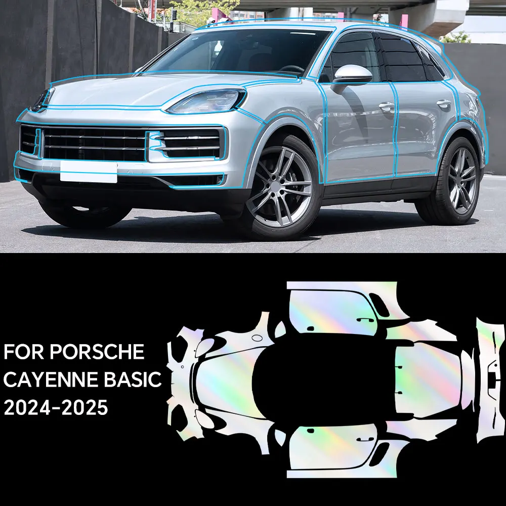 

Custom Precut For Porsche Cayenne 2024-2025 Car Paint Protection Film Auto Body TPU Transparent Anti Scratch Car Accessorie