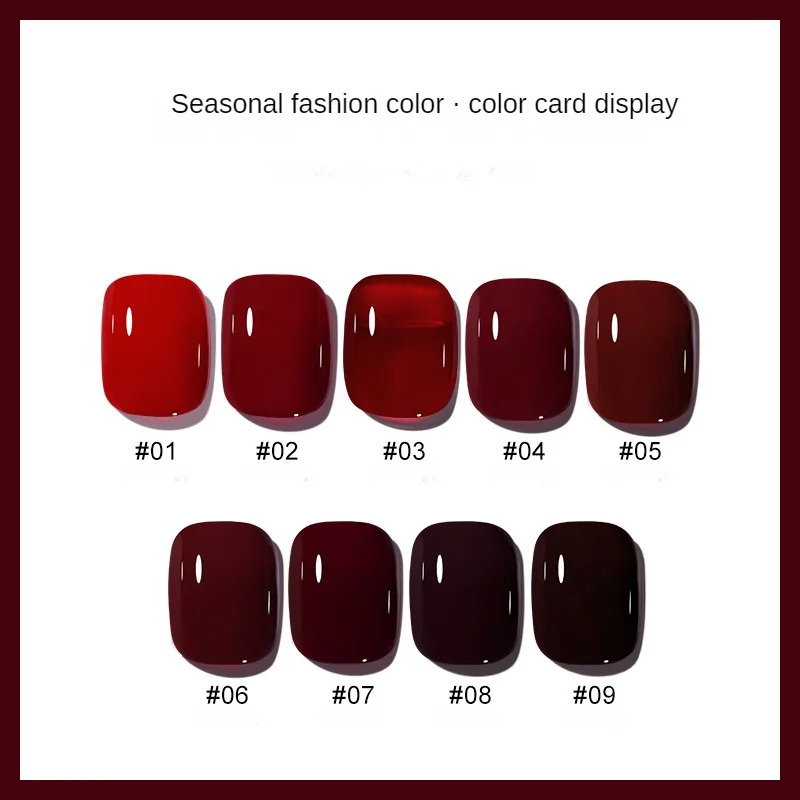 Nail Polish Gel Easy To Smudge Anti-warping Quick Drying Nail Polish Environmental Friendly Solid Color Nail Polish Colorful