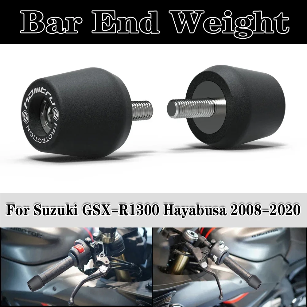 

For Suzuki GSX-R1300 Hayabusa 2008-2020 Motorcycle Handle Bar End Weight Grips Cap
