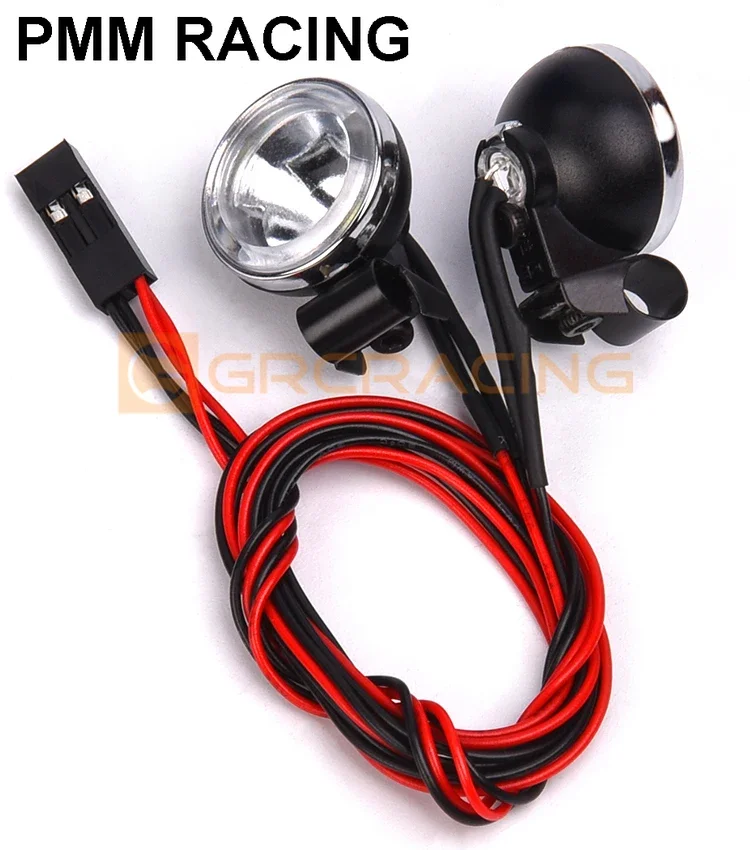 2pcs Led Spotlight Headlamp Dome Light 18/20mm  for 1/10 1/8 RC Crawler Car Traxxas TRX4 G500 TRX6 G63 AXIAL SCX10 RC4WD D90 TF2