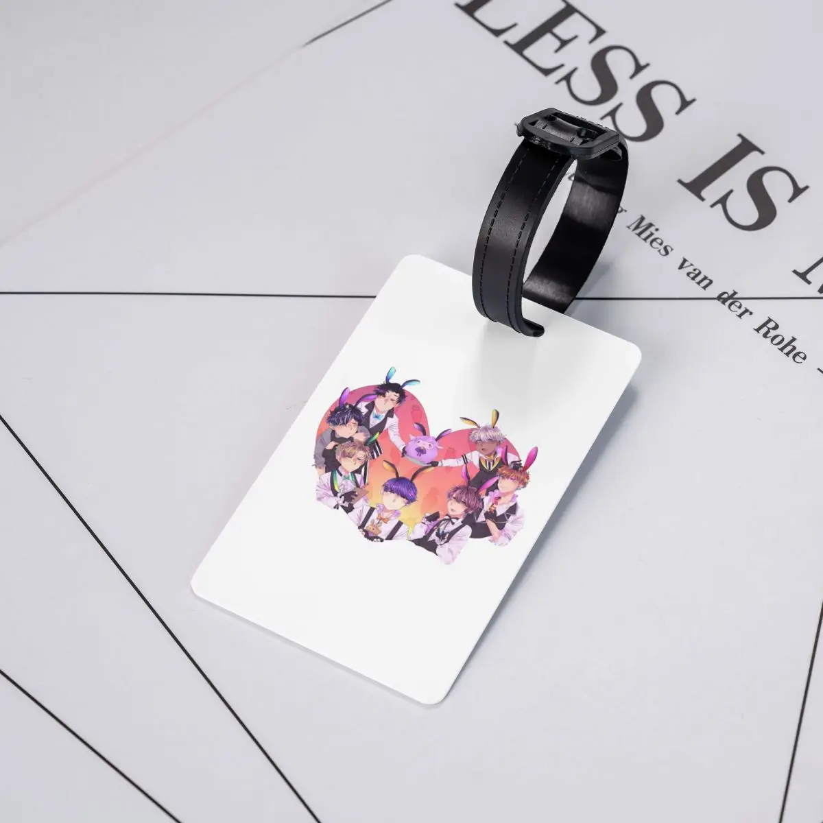 

Бирки для багажа Bunny Event Obey Me, аксессуары для чемоданов, бирка для ручной клади, держатель для этикеток, идентификатор, имя, адрес