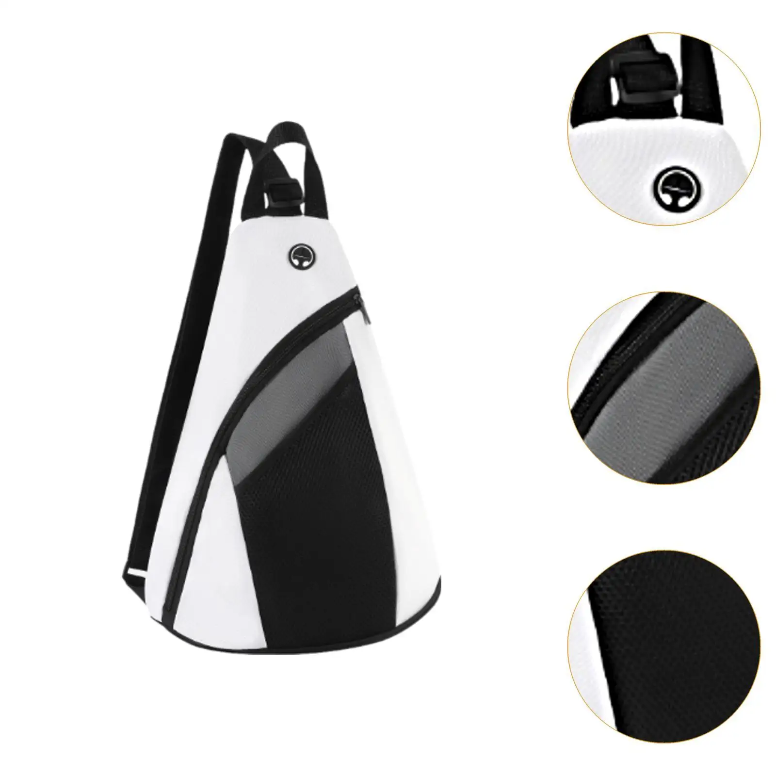 

Pickleball Racket Bag Sports Pouch Multifunction Tennis Backpack Crossbody Bag