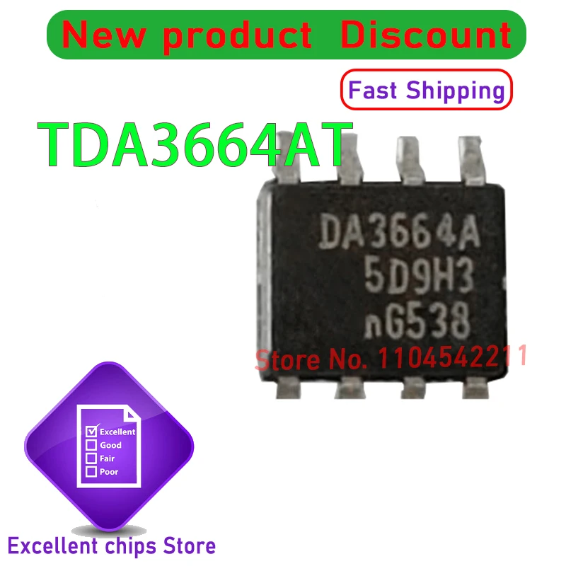 10 قطعة/الوحدة TDA3664AT TDA3664A TDA3664 DA3664A DA3664 SOIC8 الأصلي