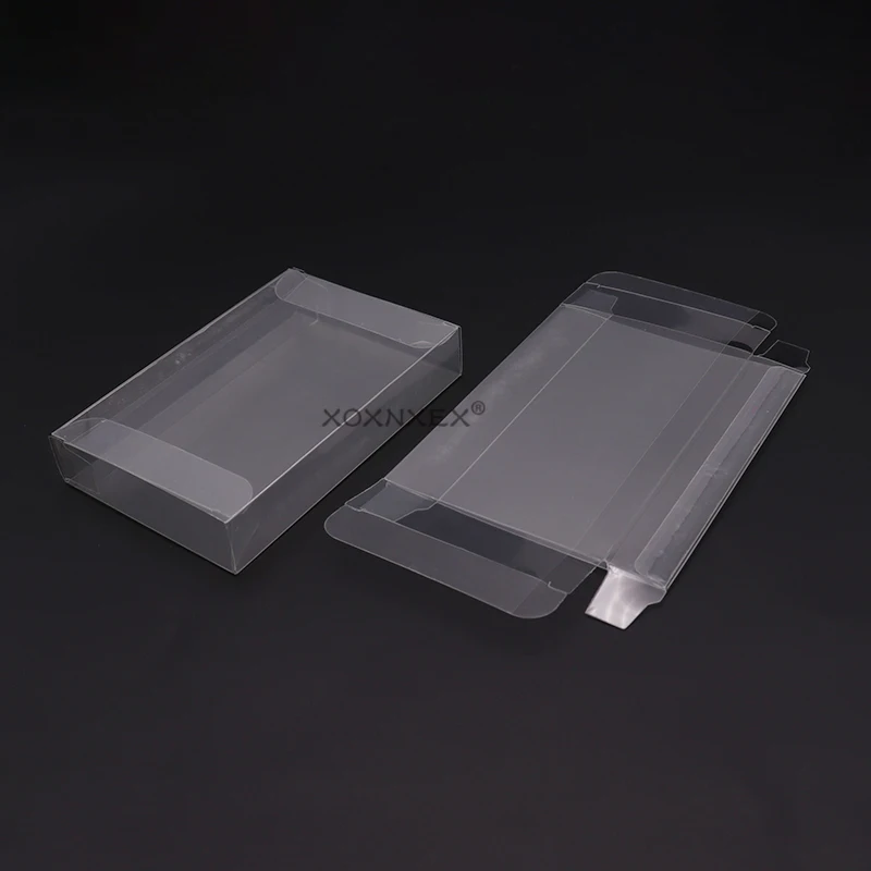 5PCS Replacement Box Protector For N64 For Nintend 64 PET card box Cart Cartridge Game Custom Made Clear Plastic Case