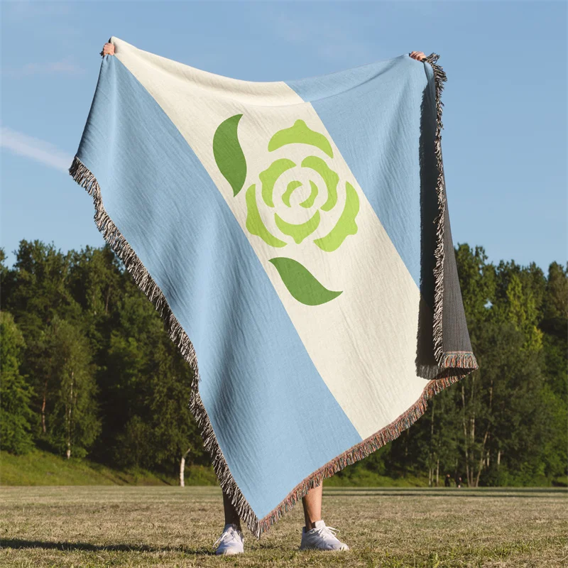 

Aertemisi Achillean Men Loving Men MLM Apollian Chaeronean Wildean LGBT Rainbow Jacquard Fringed Woven Throw Blanket