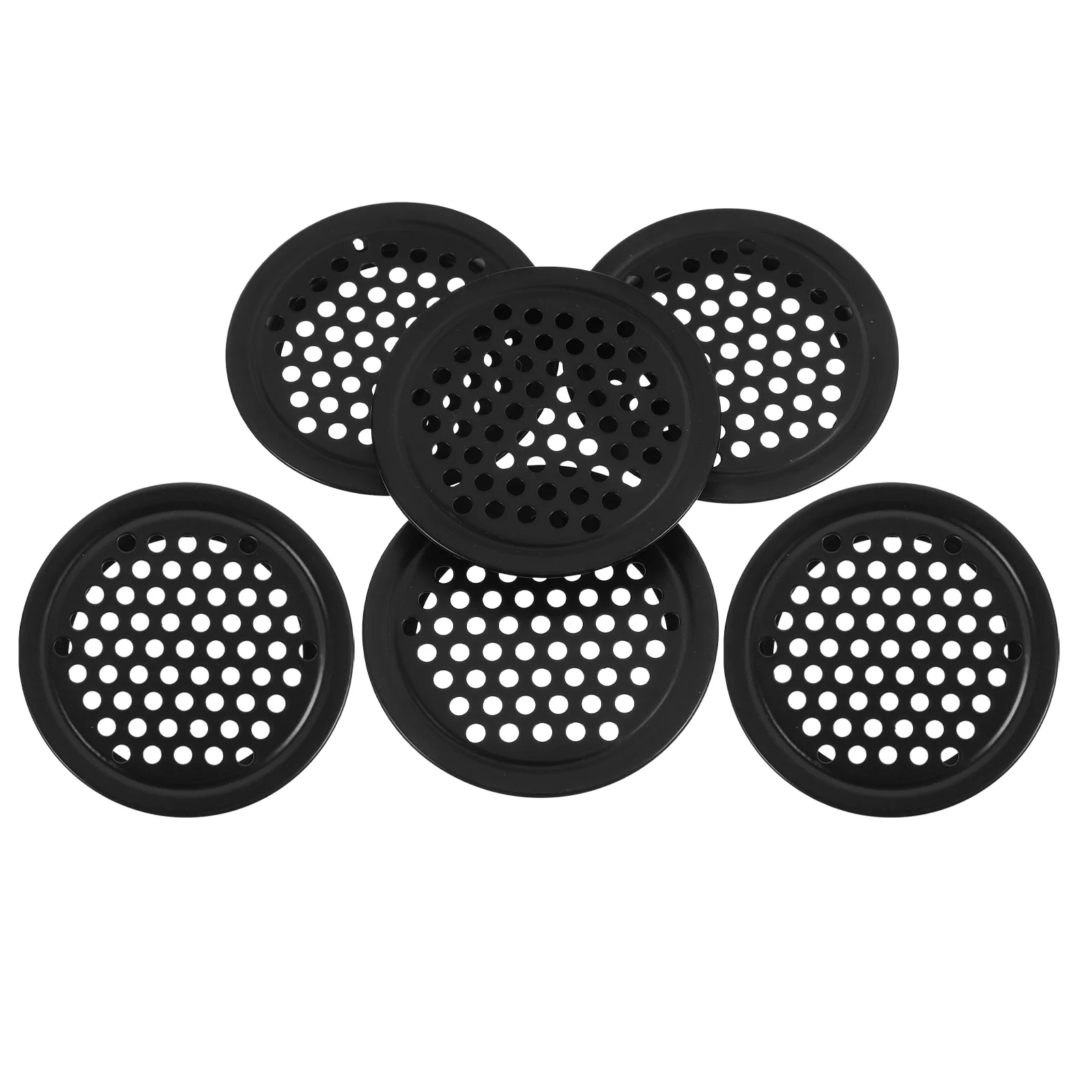 Trous de Ventilation pour Armoire en Maille de Garde-Robe, Bouchons de Meubles, Sortie d'Air, Dispositif Rond en Acier Inoxydable, 6 Pièces