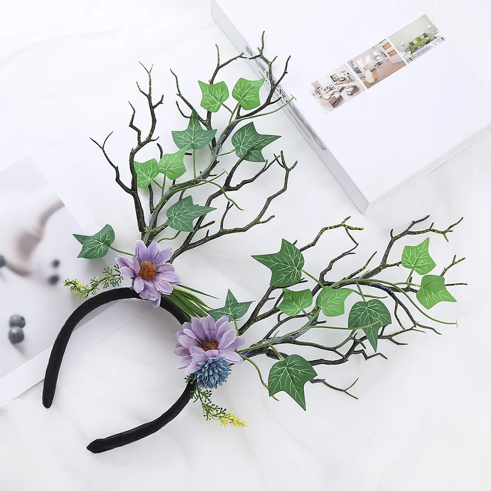 

Hair Decor Cosplay Headband Party Xmas Accessory Tree Branches Decoration Decorate