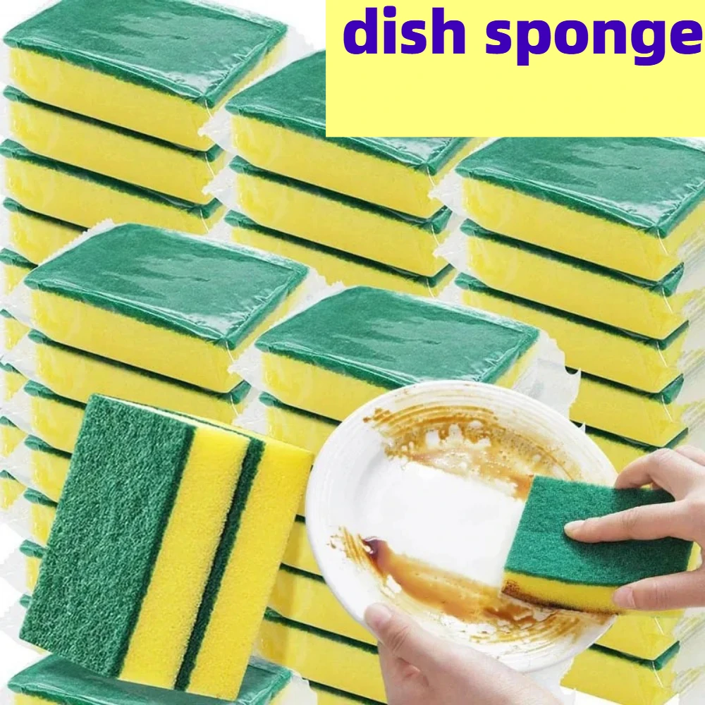 5/2 Stück Küchen-Spülschwamm, saugfähig, zum Reinigen von Töpfen, Rostentferner, Scheuerschwamm, Reinigungsset für den Haushalt, Reinigungsbürste, Schwamm