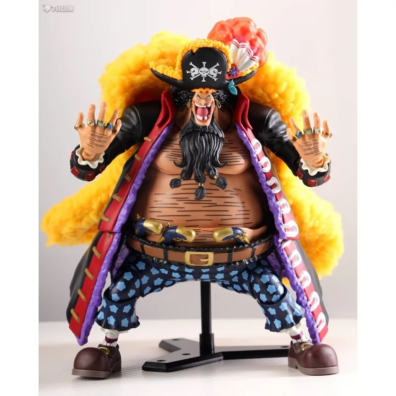 반다이 정품 S.H. 피규어아츠 시리즈 가동 피규어 원피스 시리즈 마샬 D. 티치 - 사황 - 블랙비어드 모델 피규어