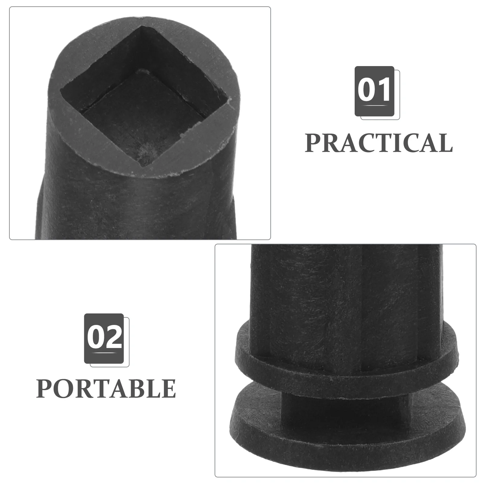 6 Pcs Artificial Tree Christmas Base Xmas Fixators Stand for Bracket Black Practical Supplies