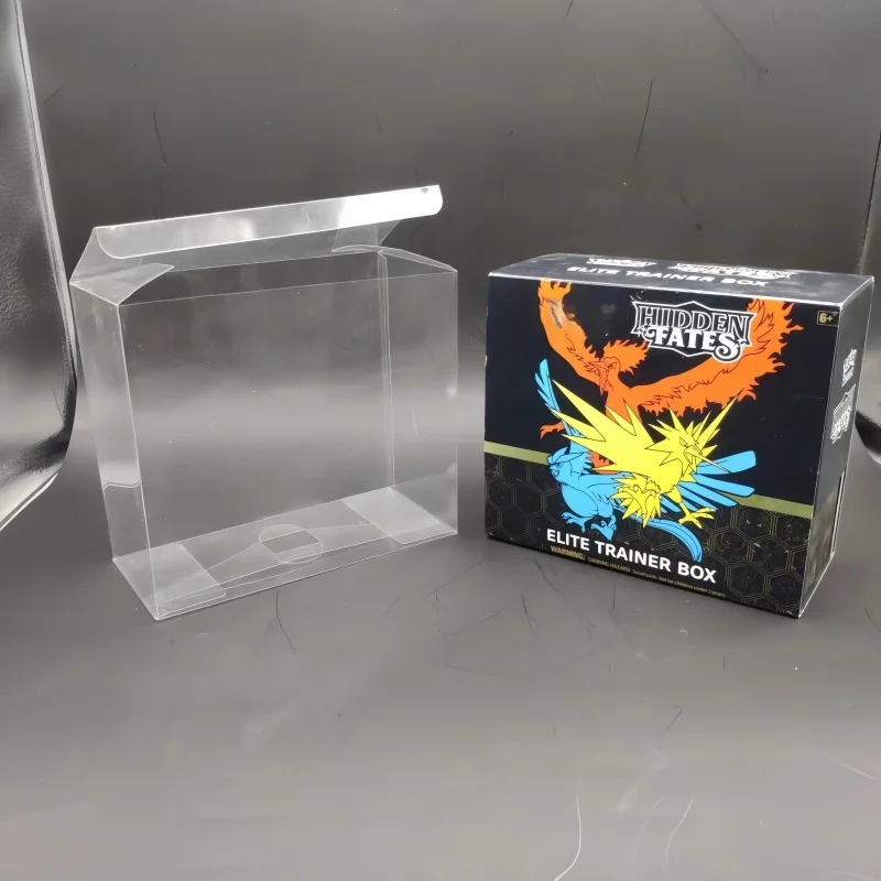 

In Stock 10 Pieces Dustproof Pvc Trainer Box Etb Clear Plastic Protector Case Cards Protective Box Display For Pkm Collect Boxes