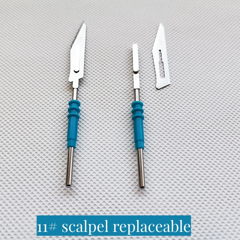 1-pc Lot Electrocautery Electrocoagulator Active Electrode Tip with Surgical blade #11 Scalpels Reusable