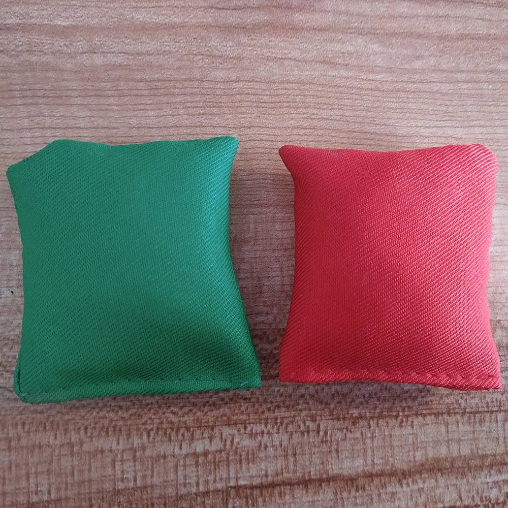 

A07I Activities Sandbags,Children's Play Toy Sandbags Set Of 8—Red+Green