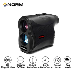 NORM Laser Rangefinder Distance Meter Angle&Height Speed Measurement 5-500M Outdoor Use Building Surveying