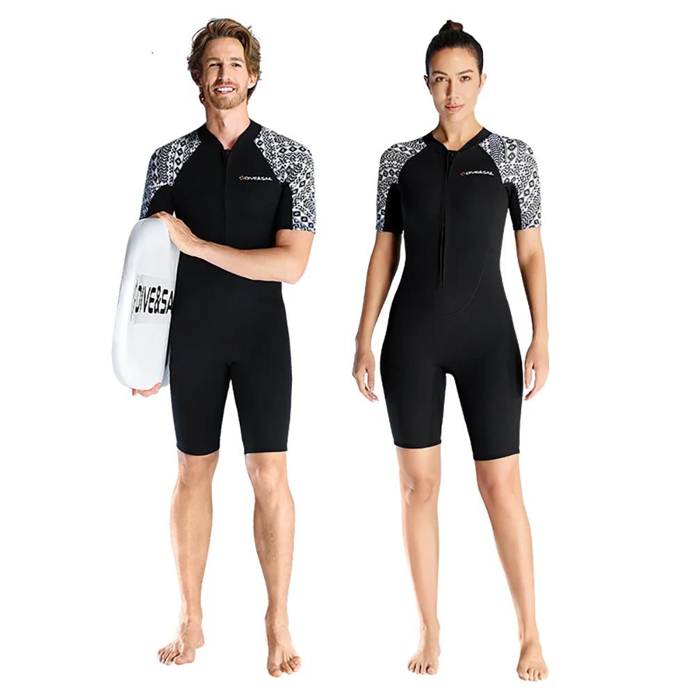 

3MM Neoprene Short Sleeve Wetsuit Men Women Surf Scuba Diving Suit Equipment Underwater Spearfishing Kitesurf Equipment Swimwear