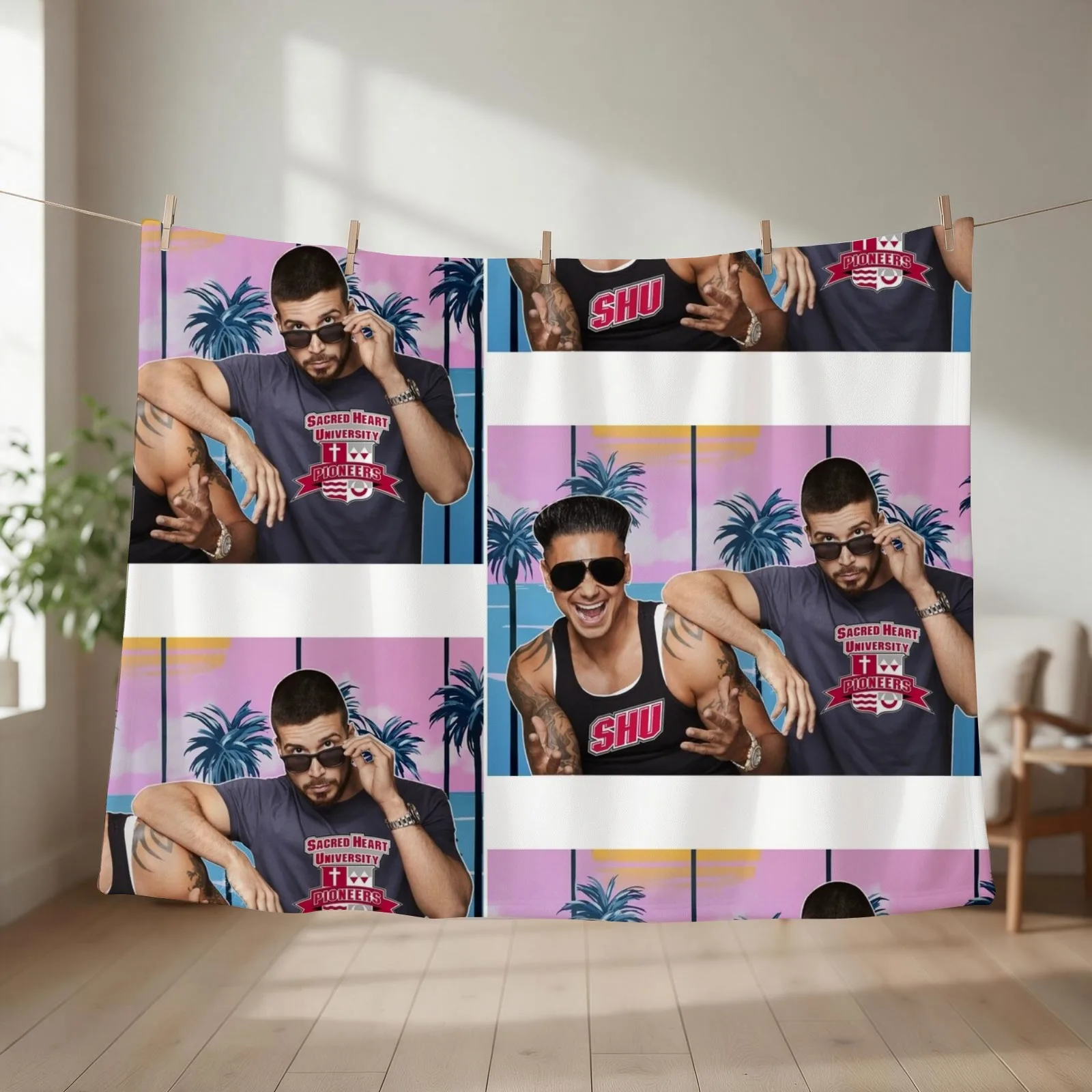 Vinny, Pauly D, & SHU 2 Throw Blanket Luxury Brand Extra Large Throw Luxury Thicken Blankets Sofas Of Decoration Blankets