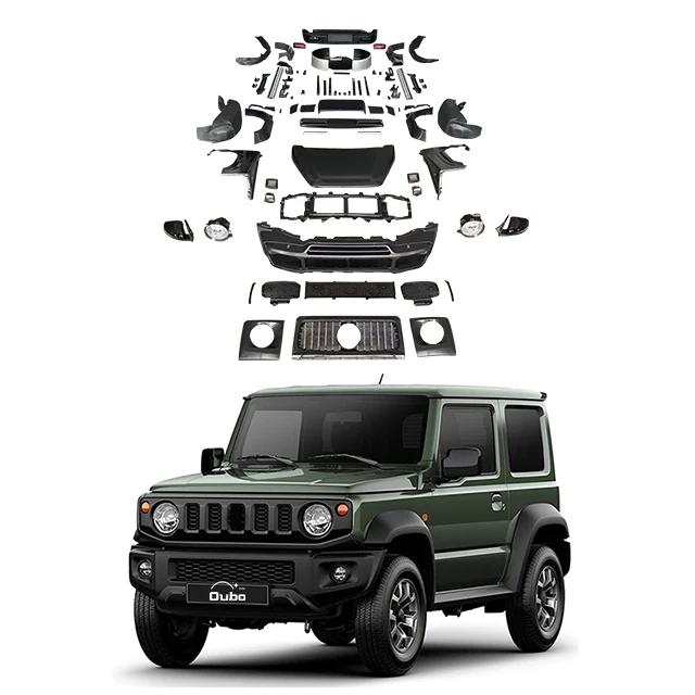 Applicable for suzukii JIMNY change to AMG G63 BRABUSs surround body kit,JIMNY upgraded to mercedes G class body kit