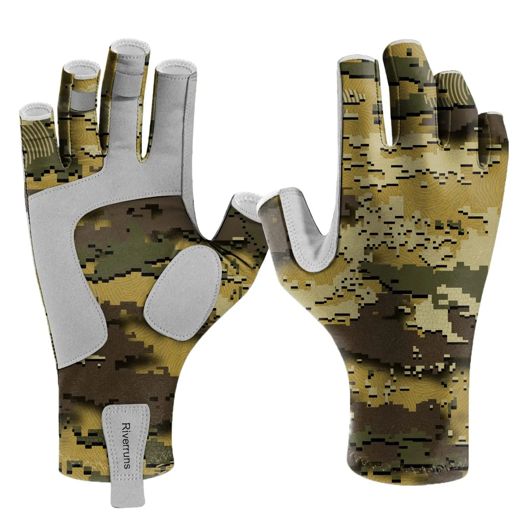 Los guantes de pesca sin dedos Riverruns están diseñados para hombres y mujeres para practicar pesca, navegación, kayak, senderismo, correr y ciclismo.