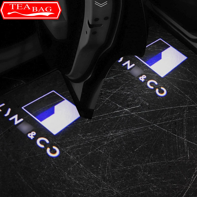 For Lynk&Co 01 05 Car Door Logo Light Welcome Lamp Laser Light Wireless Lights Floor Lights Projector Lights Auto Accessories
