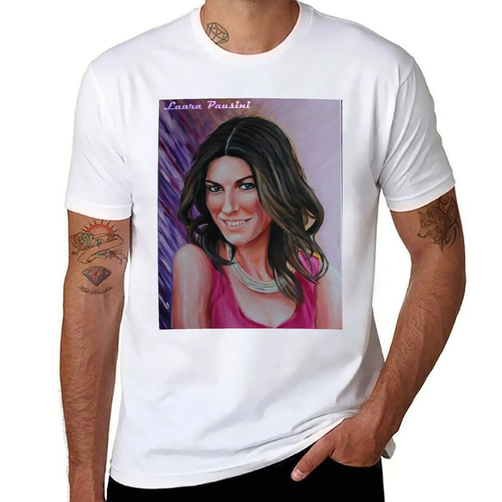 

Laura Pausini T-Shirt t shirts for man pack cotton t shirts designer T-Shirt