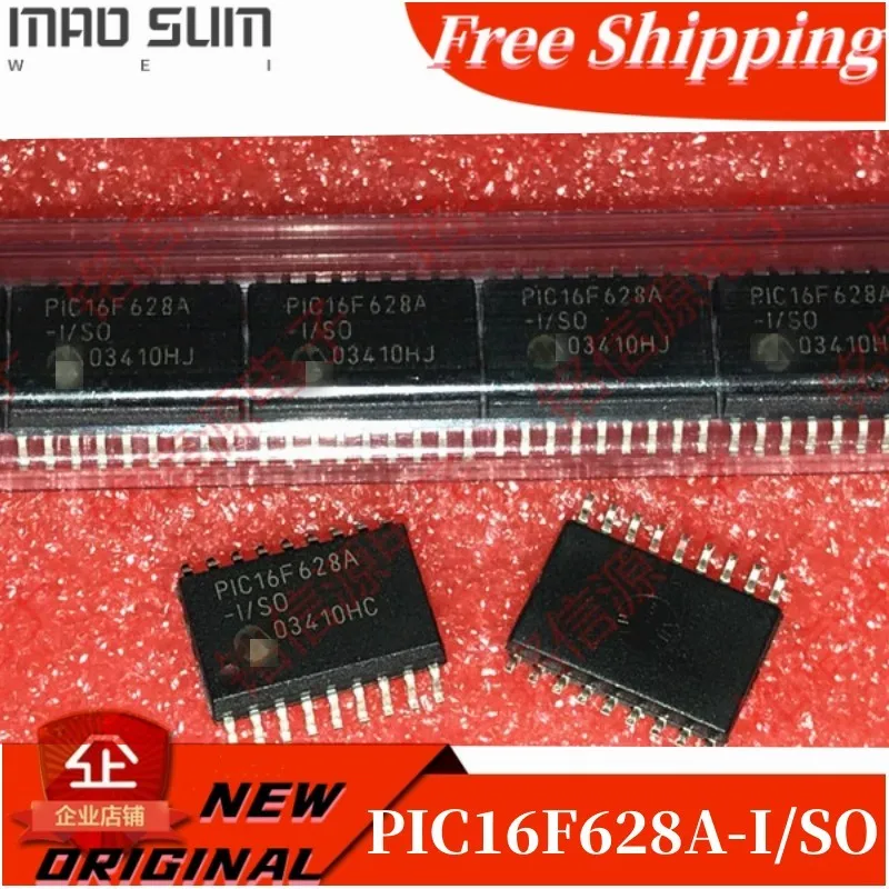 10pcs/lot NEW100%  PIC16F628A-I/SO PIC16F628A 16F628A PIC16F628 16F628 SOP18 8-bit Microcontrollers - MCU