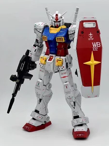 Daban PGU RX-78-2 Origin 1/60 Kit Model Perakitan, Figur Aksi & Dudukan Khusus, Set Rak Pajangan Senjata Mainan Hadiah Koleksi 10 angka xenoblade penjualan terbaik - №