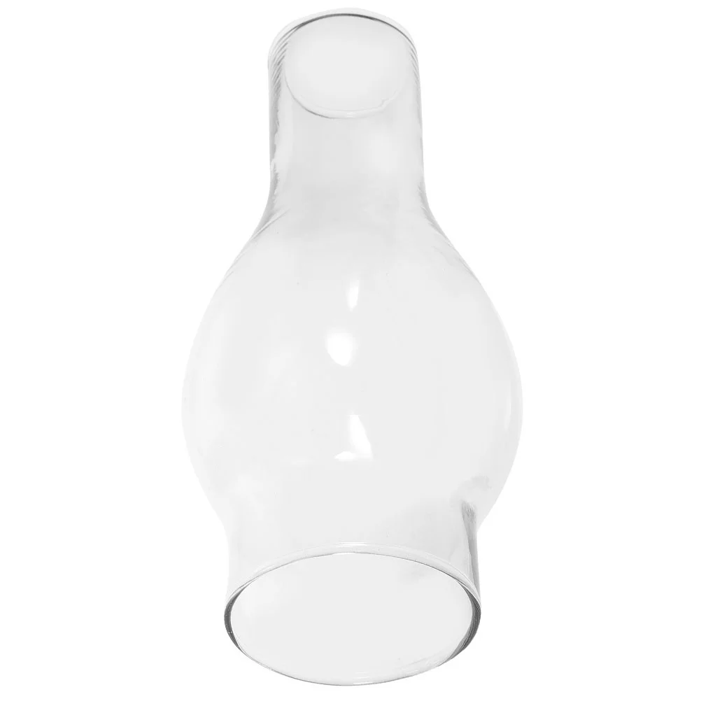 

Replacement Glass Shade for Oil Lamp Clear Glass Chimney Mantle for Even Flame Unobstructed Oxygen Flow Compact Design