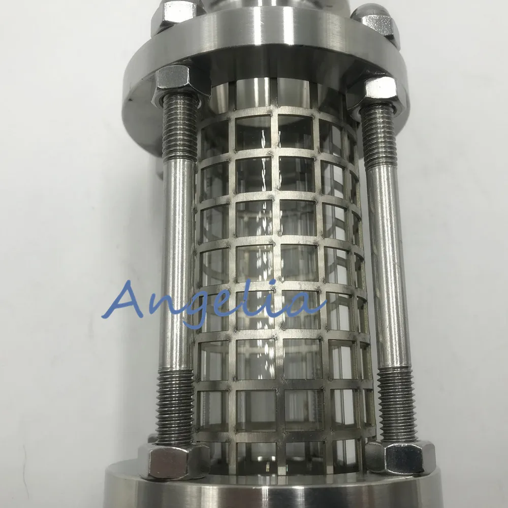 

3-1/2 дюйма, нержавеющая сталь 304, тройной зажим, наружный диаметр 106 мм, санитарное смотровое стекло с защитной крышкой