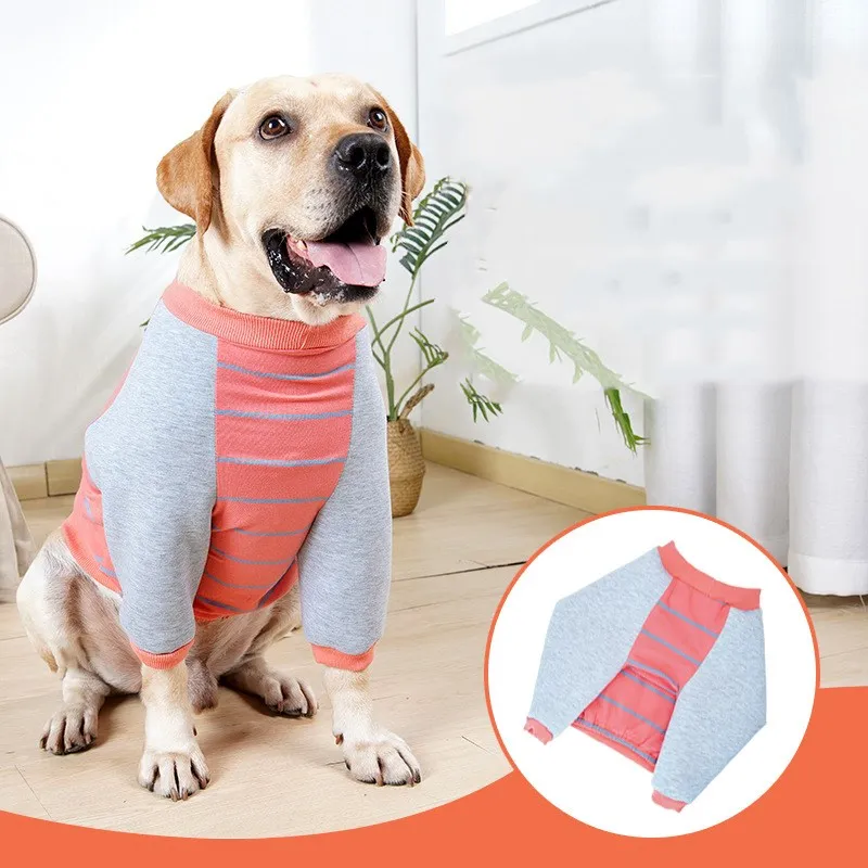 Pet Clothes Dog Anti-licking Elbow Pads Clothing Front Legs Injured Protection Homewear Pajamas Sweatshirt for Puppy Large Dogs