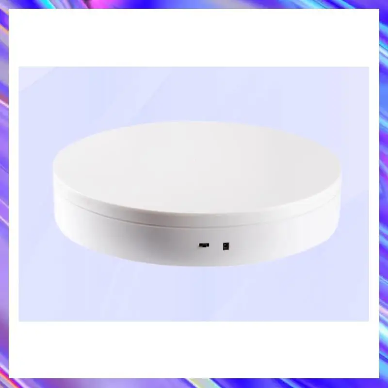 m09k-回転ディスプレイスタンド-360-°-ビデオ撮影用のusb充電調整可能な方向-ホワイト