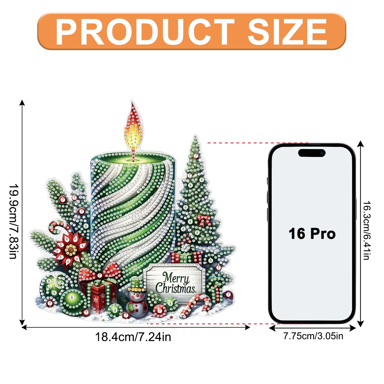 Diamond Art Painting Pendant Kits,DIY Feast Day Diamond Art Painting Hanging Art Kit Window Kit for Adults home Decoration