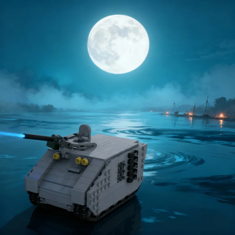 

775pcs MOC Armoured Personnel Carrier Custom Space Model Building Blocks Construction Christmas Gift Idea Toys Brick Kids