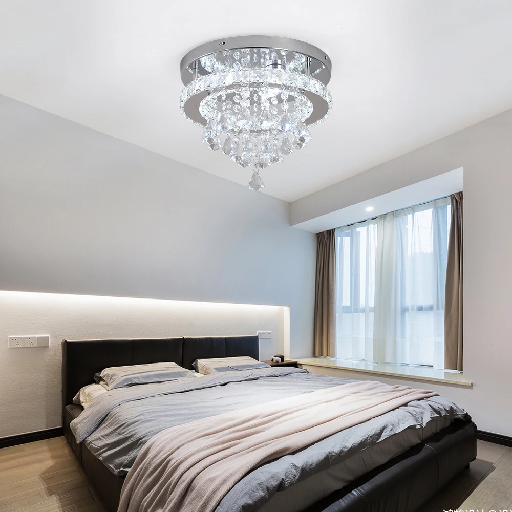 VETRULUS Kristall Led Anhänger Licht Hängen Decke Lampe Moderne Kronleuchter Glanz Wohnzimmer Esszimmer Gang Wohnkultur Leuchte – Detail 1