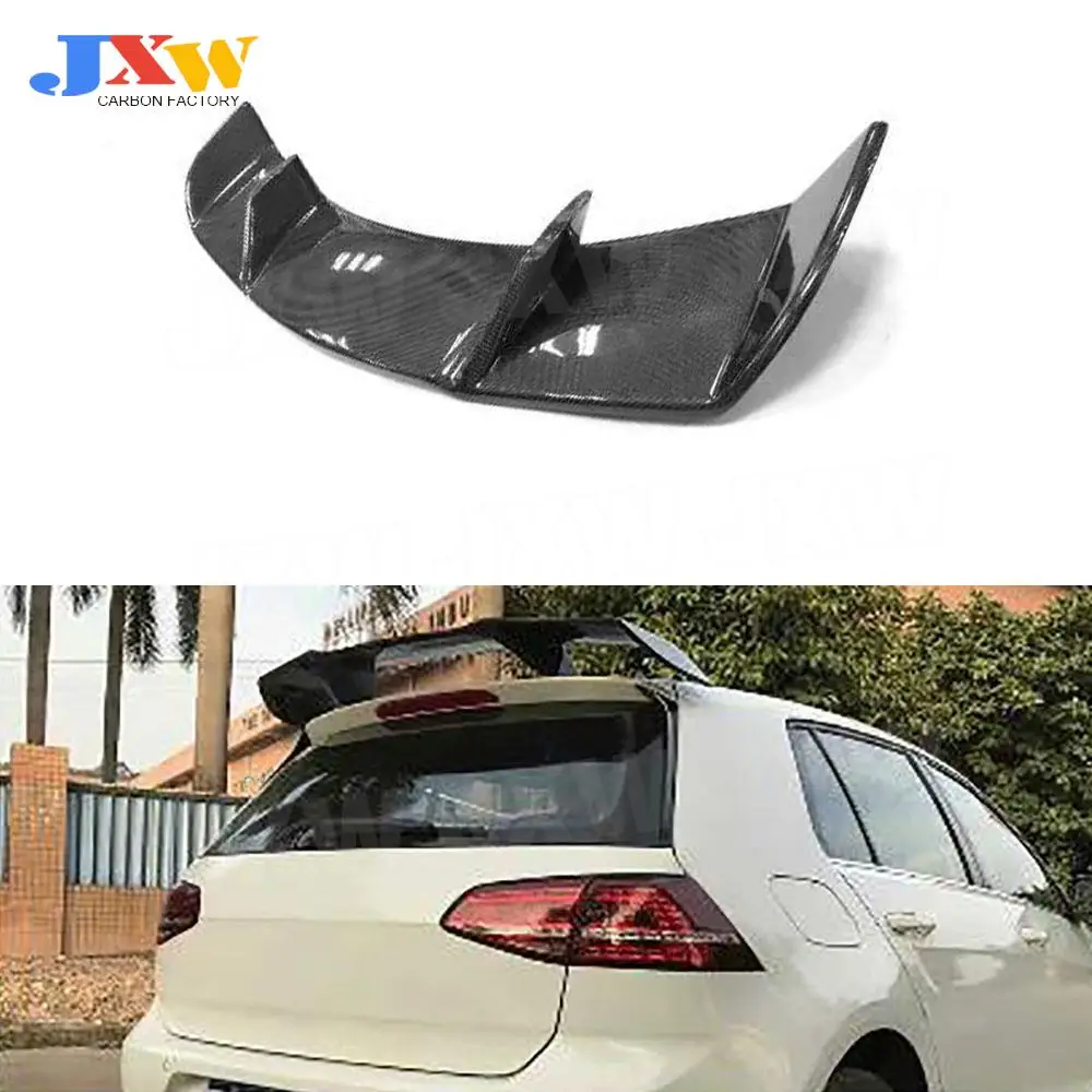 

Carbon fiber Car Hatchback Spoiler Universal Rear Trunk Roof Wing Racing Spoilers RZ Style Only Hatchback Car styling