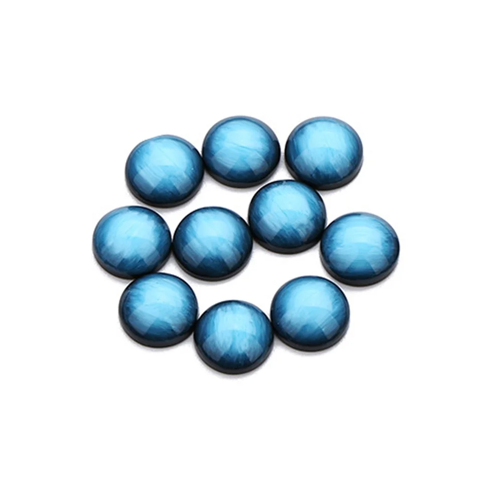 

30Pcs Resin Round Semicircle Patch Flat Back Premium Material for DIY Jewelry Clock Vase Crafts Accessories Resin Patch