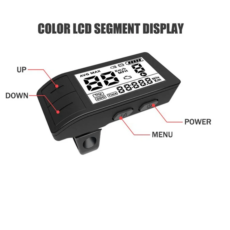 

B72A Electric Bike 500S Display 0-9 PAS Speed Indicator For BBS01 BBS02 Mid Drive Motor Bicycle Ebike UART Meter