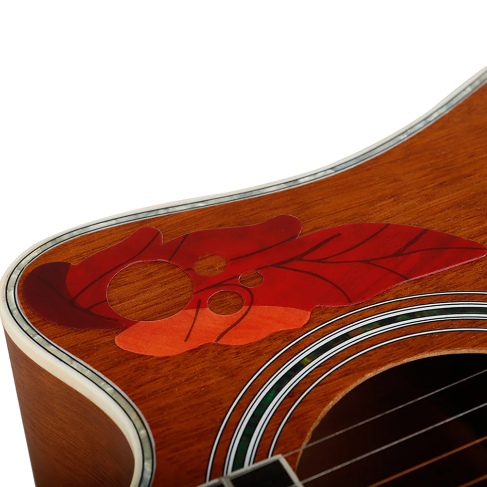 

2Sets Acoustic Guitar Protector Fashionable Creative PVC Light Thin Moderate Acoustic Guitar Pickguard Pickguard Decal