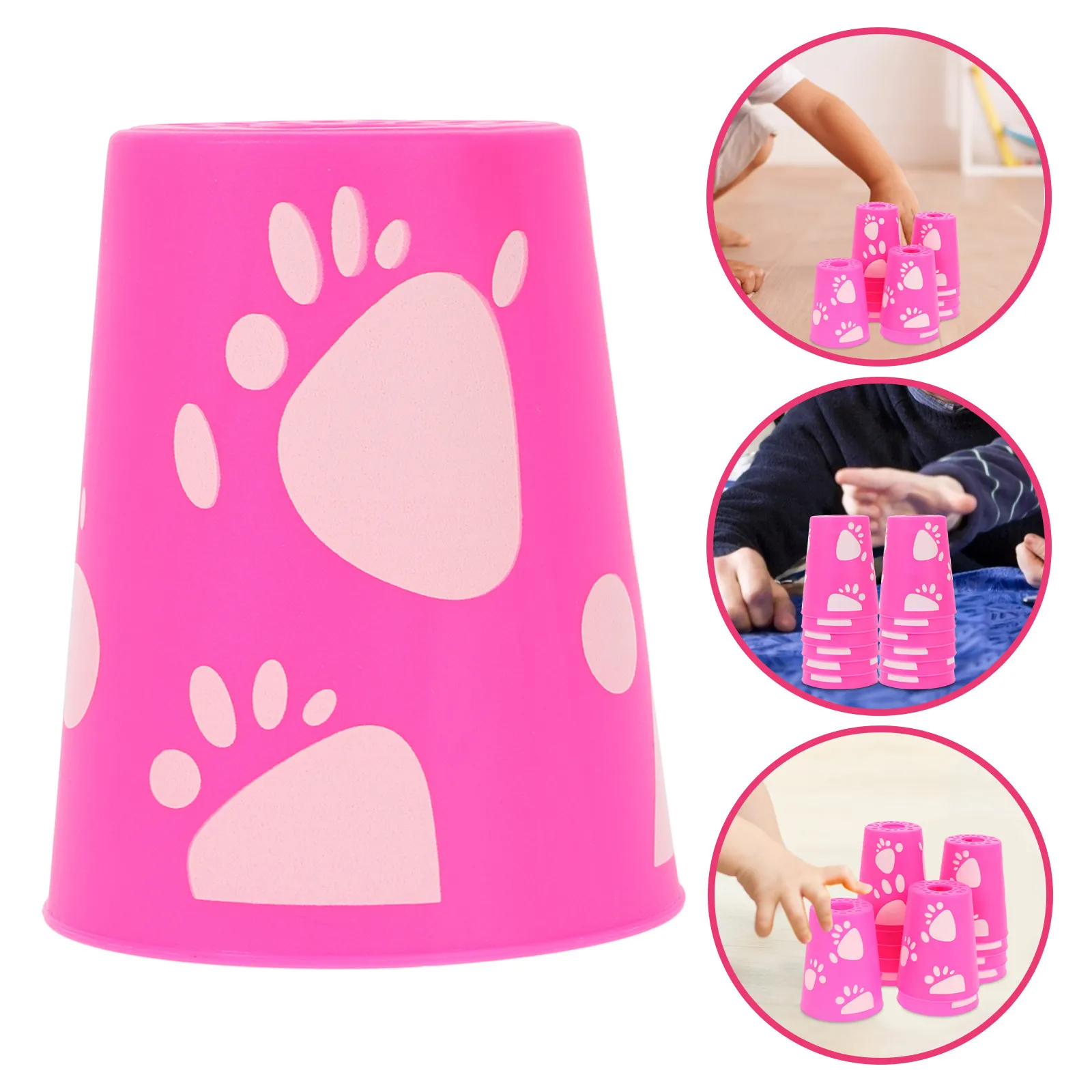 

12Pcs Stacking Cups Speed Stacking Game Set Stackable Cups for Parties Competitions Training Fun Family Outdoor Game